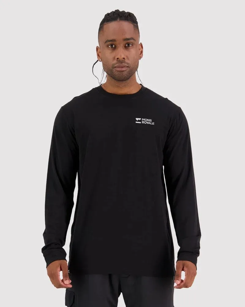 Mons Royale Icon Men's Long Sleeve - Black