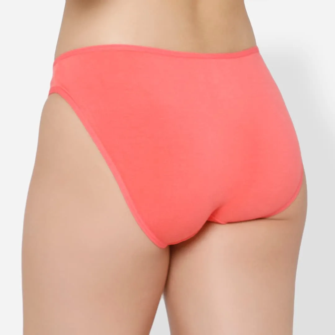 Mush Womens Ultra Soft Bamboo Modal Bikini Brief || Breathable Panties || Anti-Odor, Seamless, Anti Microbial Innerwear (L, Rose Pink)