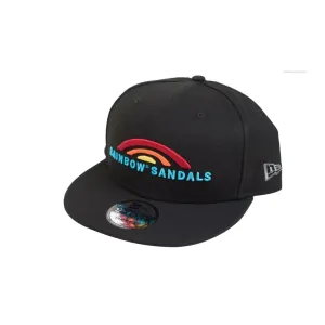 New Era Rainbow Sandals Black 100% Polyester Snap Back Hat