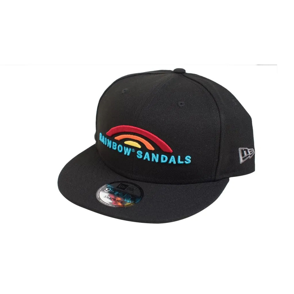 New Era Rainbow Sandals Black 100% Polyester Snap Back Hat