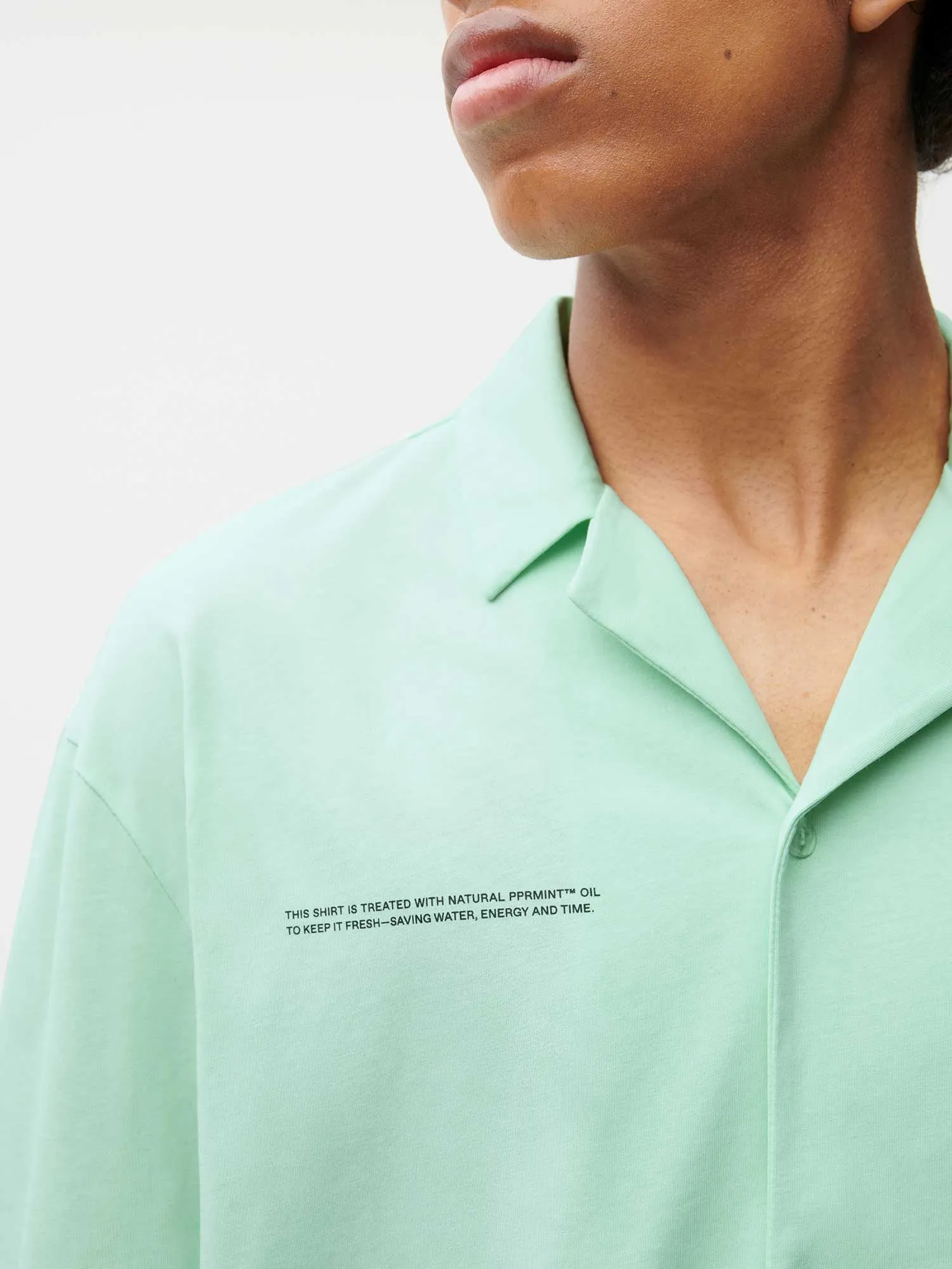 Organic Cotton Pajama Shirt—lagoon green