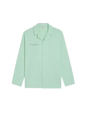 Organic Cotton Pajama Shirt—lagoon green