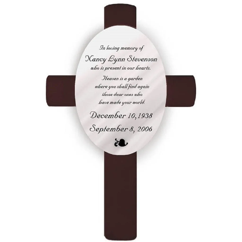Oval Memorial Cross