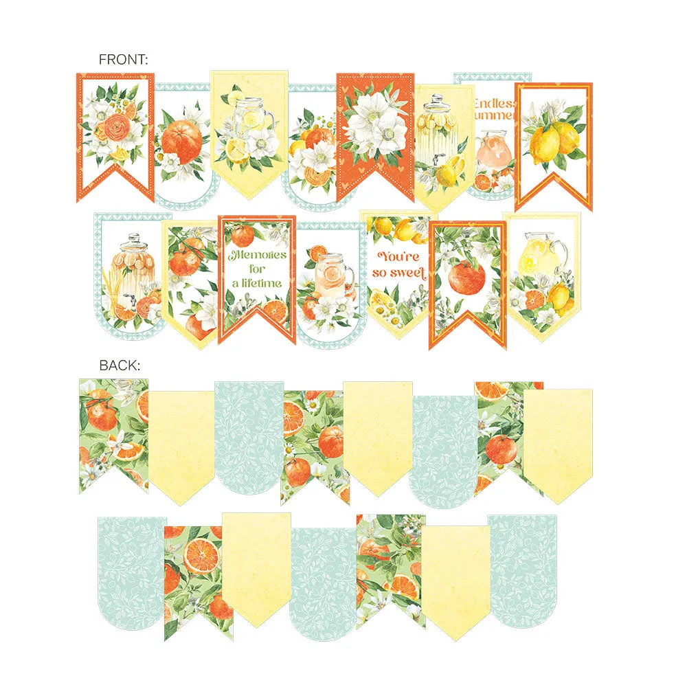 P13 Fresh Lemonade Double-Sided Cardstock Die-cuts 15 pack*