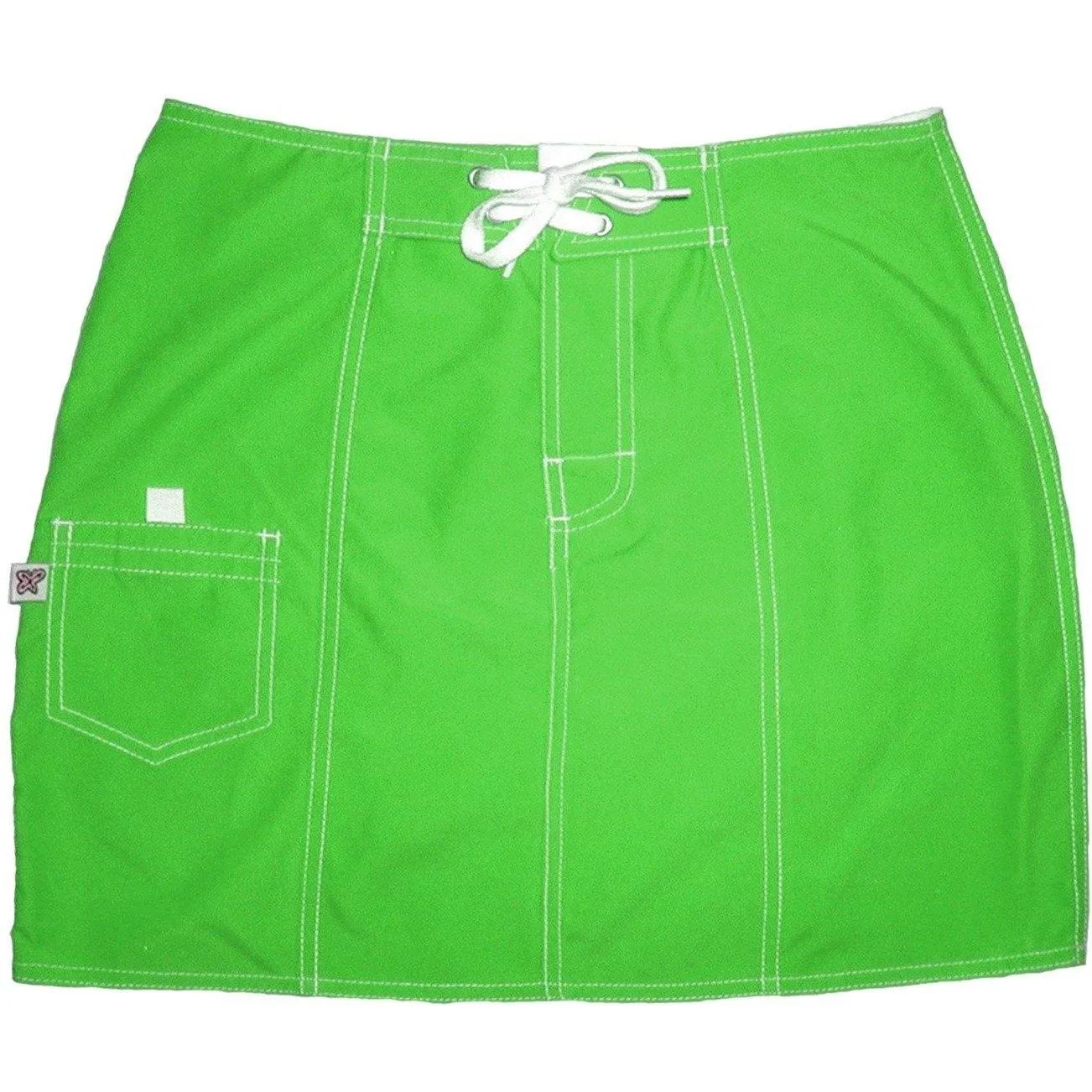"A Solid Color" Original Style Board Skirt  (Apple Green)