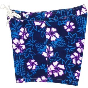 "North Shore" Girls Board Shorts - 5" Inseam (Indigo Grape, Key Lime Blue, or Red Navy)