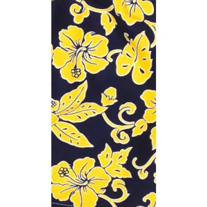 "Warming Trend" Capri. Regular or High Rise/Waist. Women's CUSTOM (Navy/Yellow)