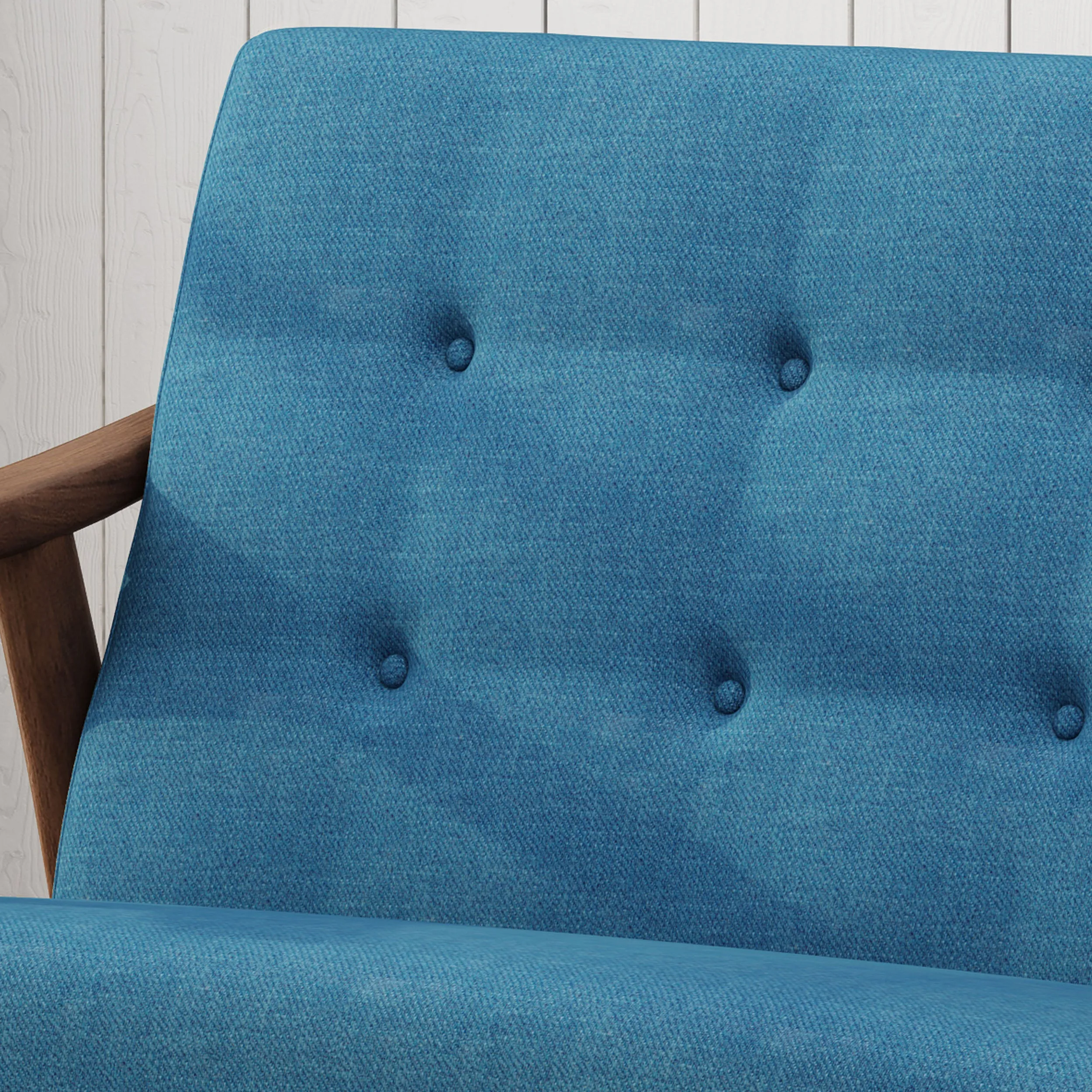 Redding Mid-Century Modern Settee