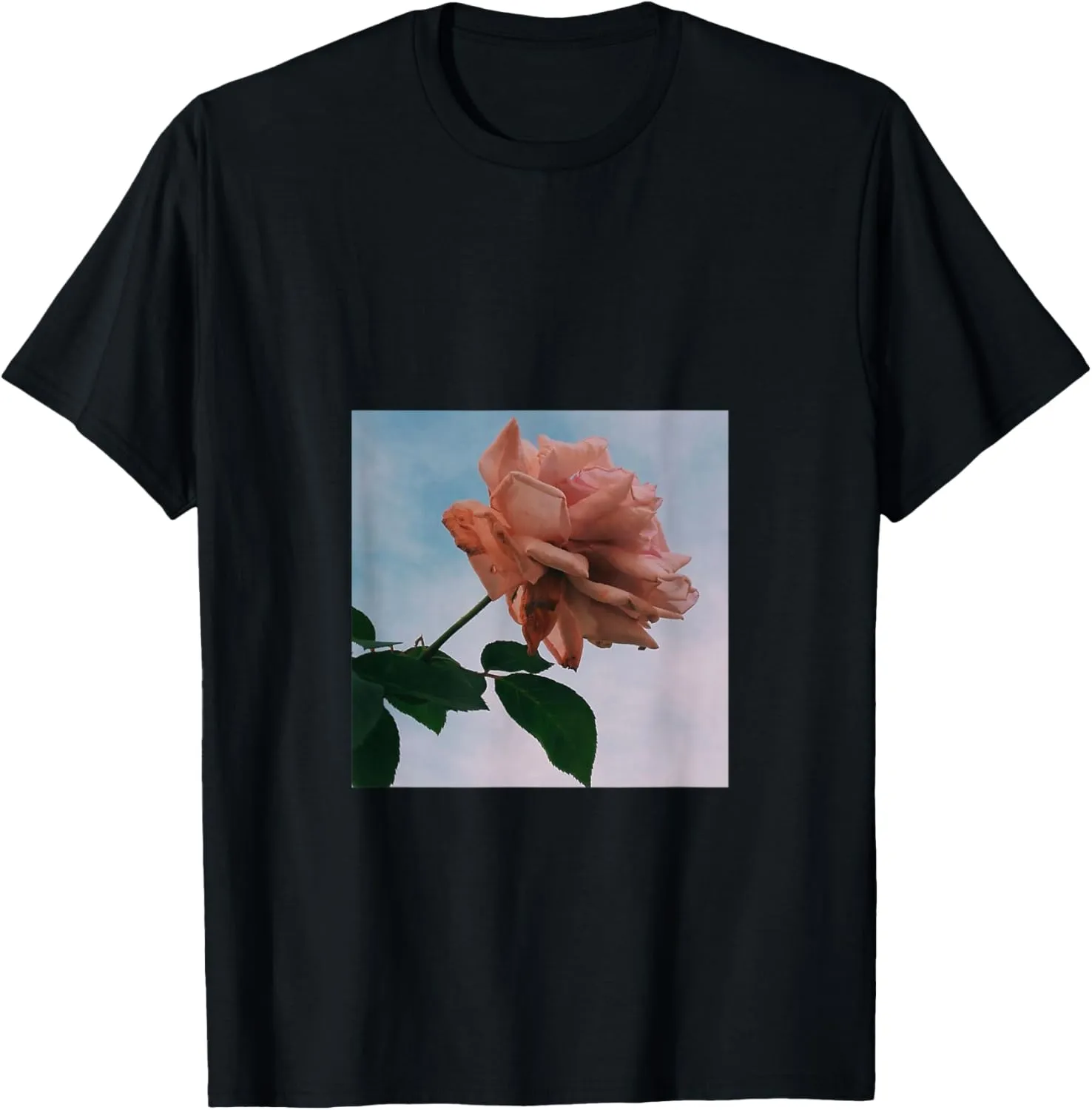 Roses Flowers Aesthetic Retro stylish vintage pink floral T-Shirt