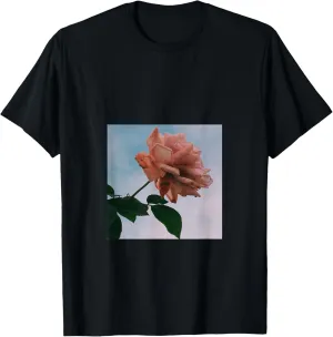 Roses Flowers Aesthetic Retro stylish vintage pink floral T-Shirt