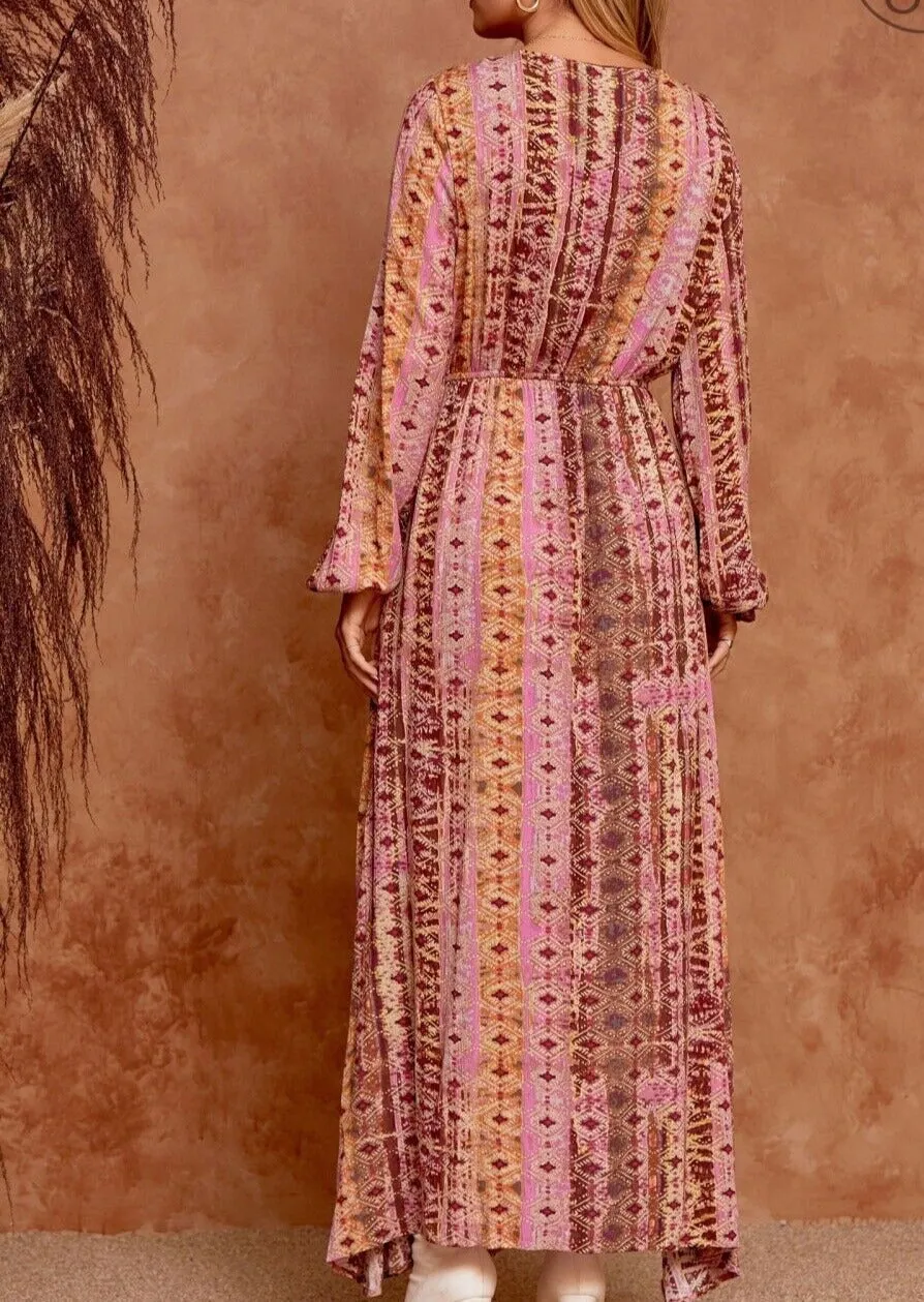 Savanna Jane Fun Print Maxi Dress