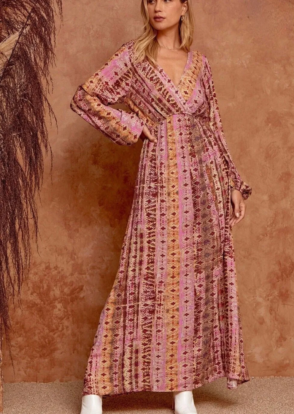 Savanna Jane Fun Print Maxi Dress