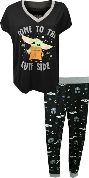 Star Wars Mandalorian Grogu Come to the Cute Side Pajama