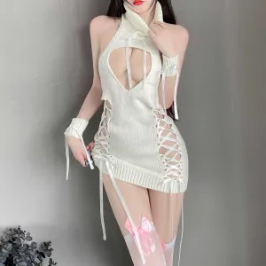 T-1056 Sexy open-chested sweater