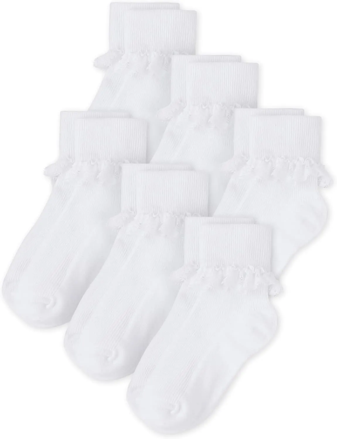 The Children's Place Girls' Turn Cuff Socks Variety Pack