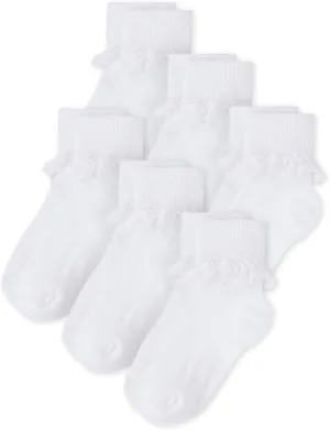 The Children's Place Girls' Turn Cuff Socks Variety Pack