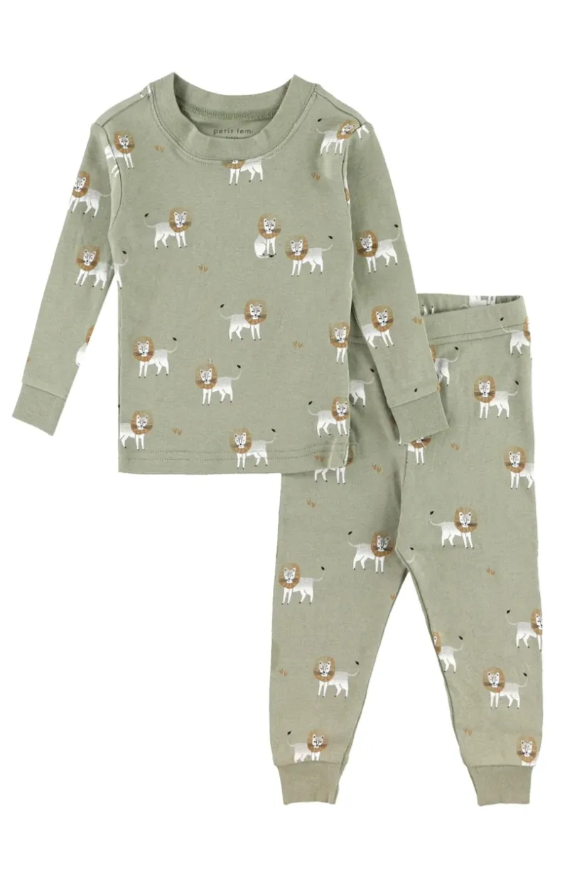 The Lion Pajama Top & Bottom Set - KIDS