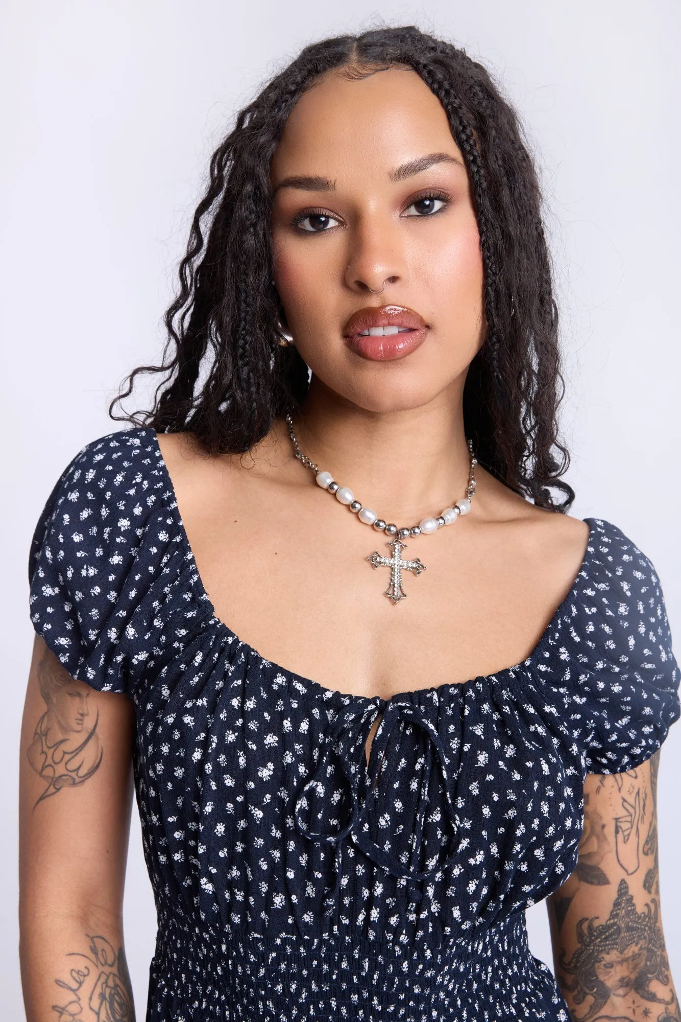Tiered Rayon Dress