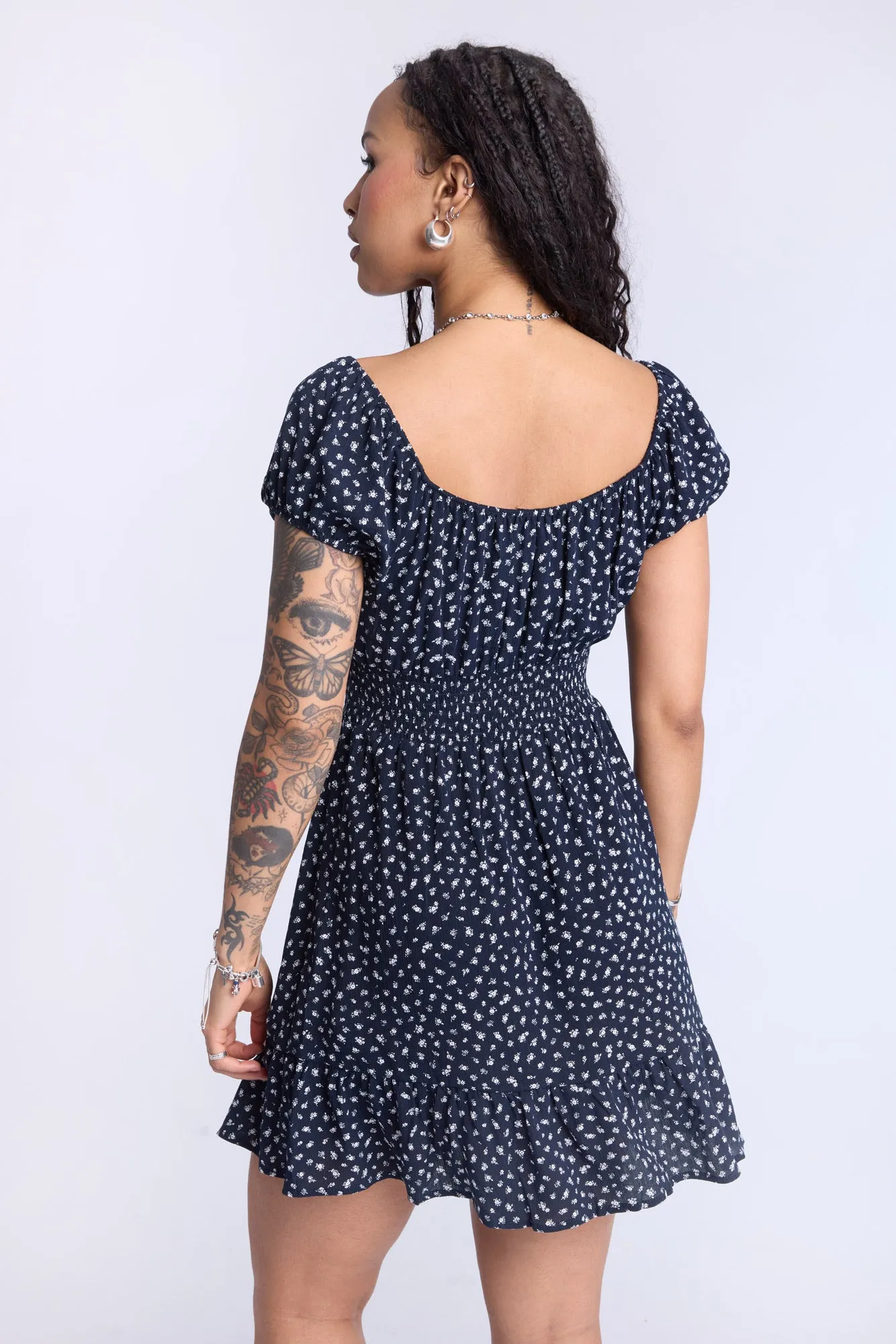 Tiered Rayon Dress