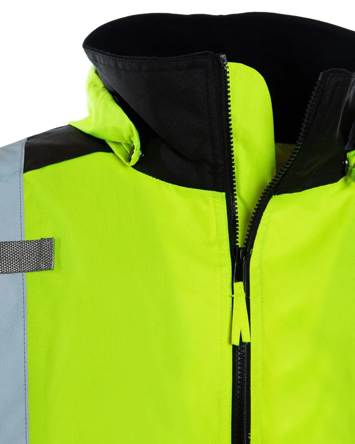 Utility Pro UHV575-XL UHV575 High-Vis Bomber Jacket with Removable Fleece Liner and Waterproof Dupont Teflon, Lime, X-Large, Yellow