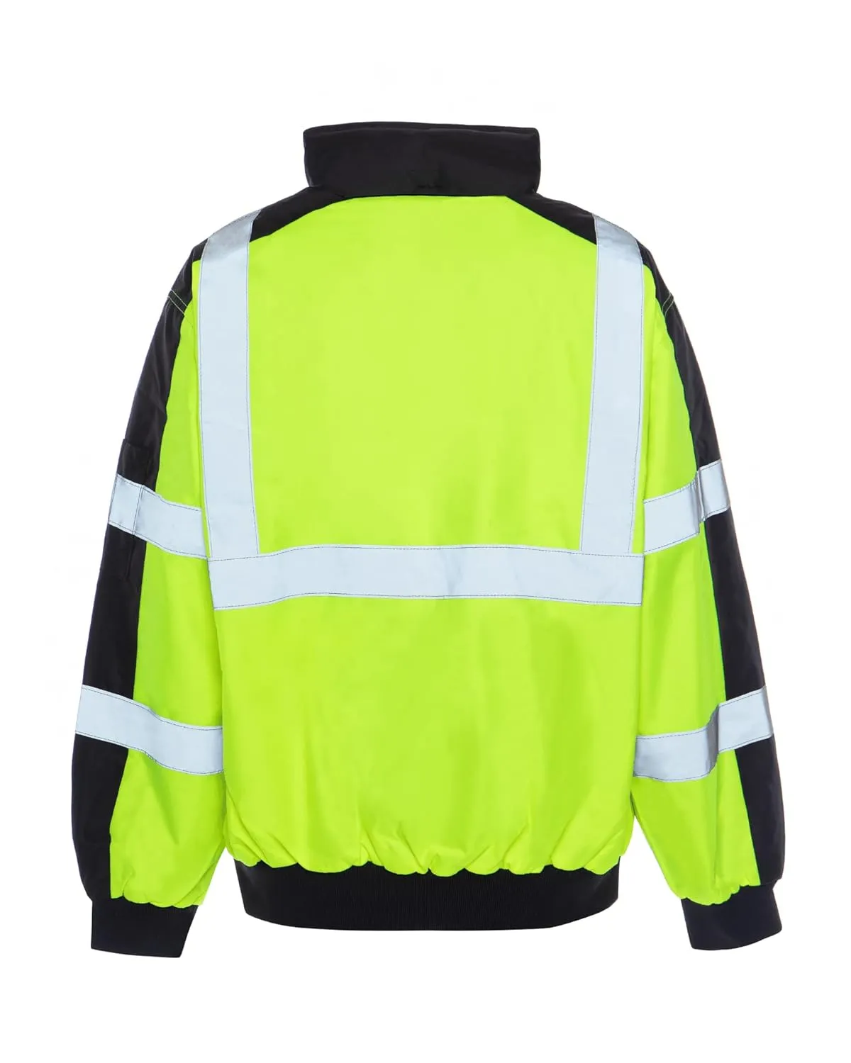 Utility Pro UHV575-XL UHV575 High-Vis Bomber Jacket with Removable Fleece Liner and Waterproof Dupont Teflon, Lime, X-Large, Yellow