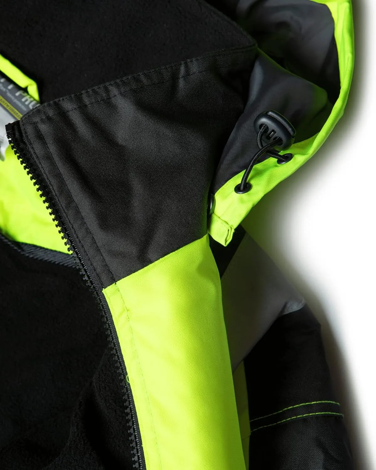 Utility Pro UHV575-XL UHV575 High-Vis Bomber Jacket with Removable Fleece Liner and Waterproof Dupont Teflon, Lime, X-Large, Yellow