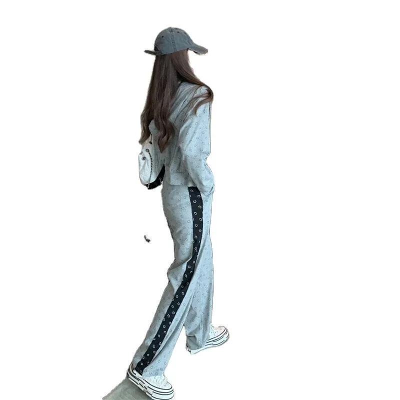 VenusFox Fashion Pajamas for Women Cotton Spring Home Clothes for Women Gray Women Sexy 3 Piece Set Women Sleepwear Set