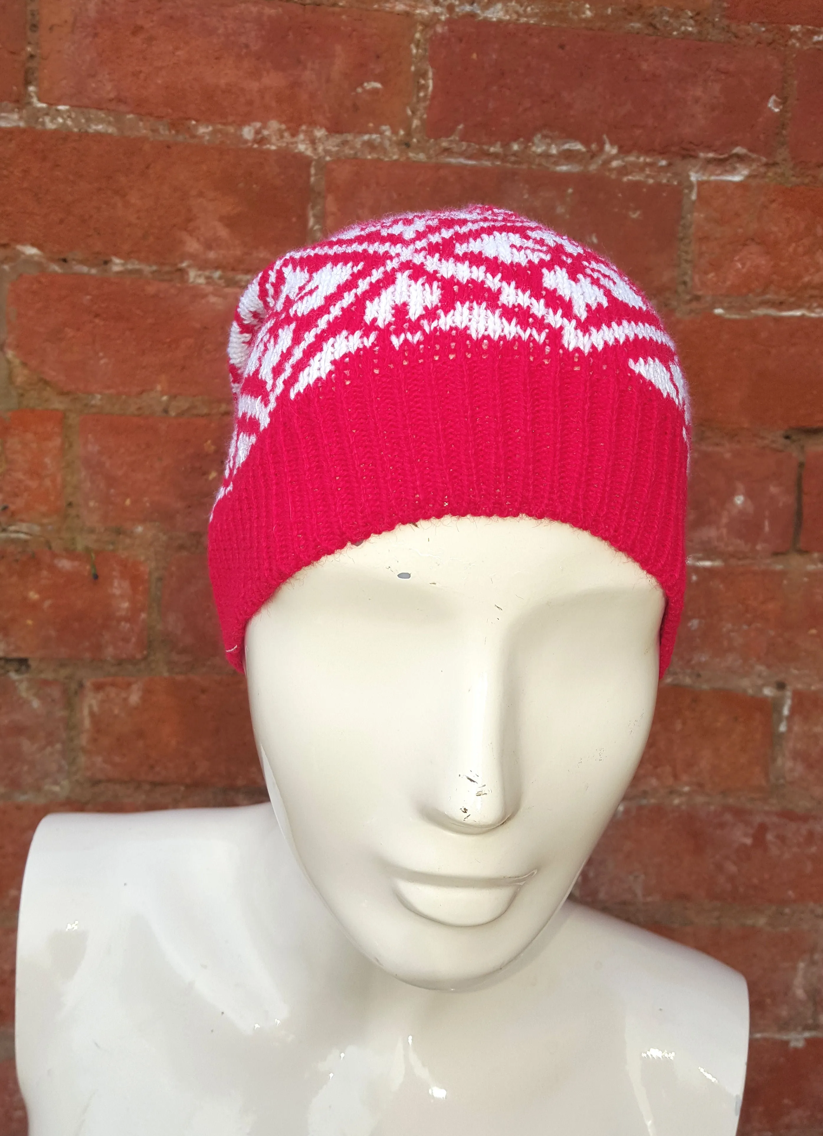 Winter hat, Ski hat , silly hat, Kep style slouchy beanie, in Christmas colours