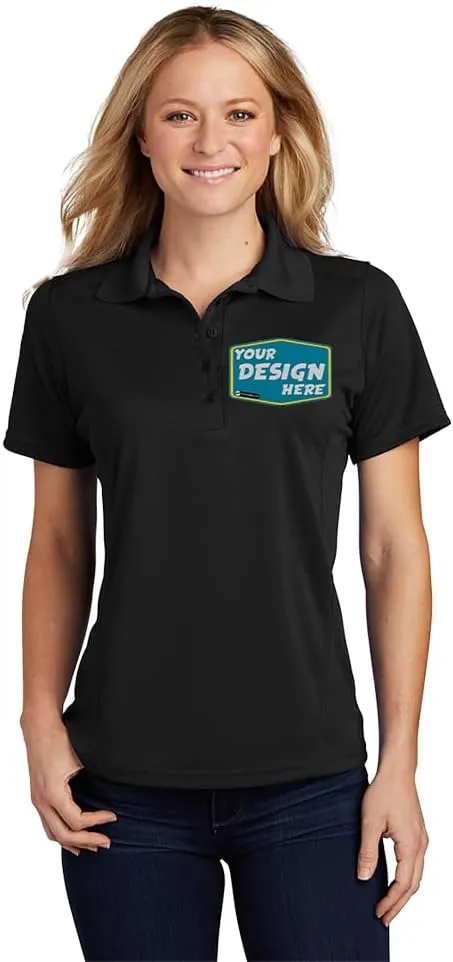 Women's Custom Polo Shirts - Breathable, Lightweight & Embroidered